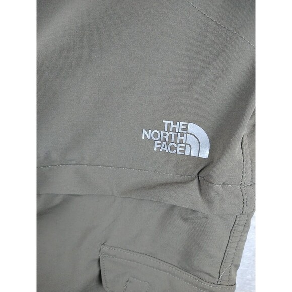 North Face Women's 14 Pants Convertible Zip Off OD Green Gorpcore Cargo Pockets - Picture 9 of 14